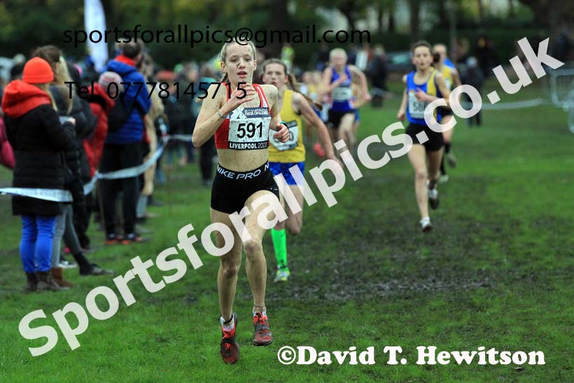 Girls Under-15s, 2022 British Athletics Cross Challenge, Sefton Park, Liverpool.  Photo: David T. Hewitson/Sports for All Pics